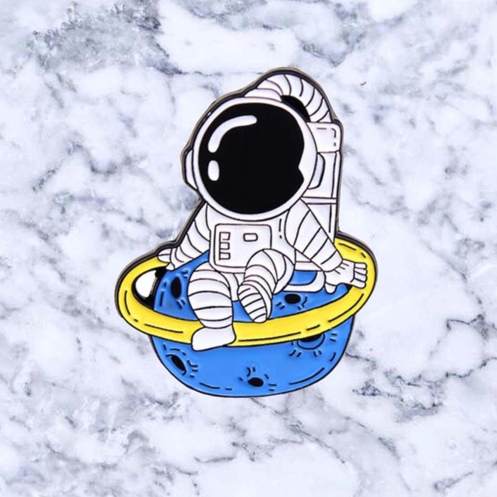 Step On A Plane Enamel Pin